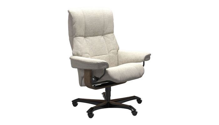 Stressless Mayfair Home Offic in Peony Light Beige Fabric